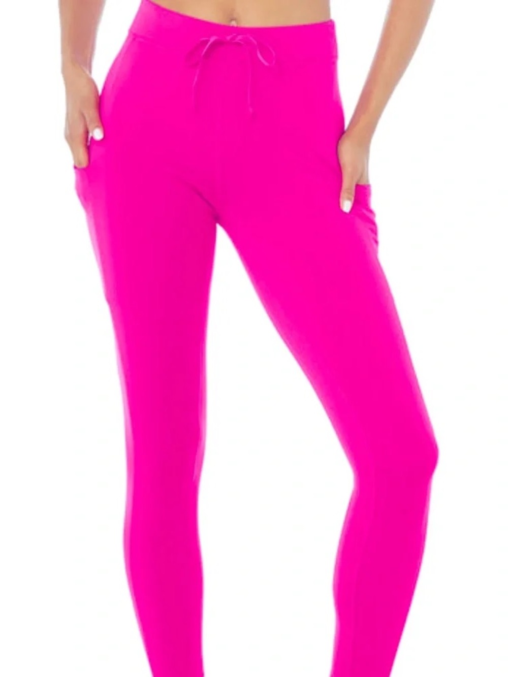 Alo Yoga Checkpoint High-Waist Pocket Leggings Neon Pink M